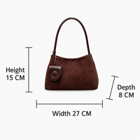 Sac à bandoulière en cuir PU texturé contemporain, OEM ODM, design chic, intérieur spacieux et volumineux, fermeture éclair sécurisée, sac pour femmes