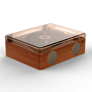 Reproductor de CD con Bluetooth de Estilo Retro, con Altavoces Estéreo, Cubierta Transparente Antipolvo, Reproductor de MP3 USB Recargable para el Hogar y el Dormitorio - Product Image 4