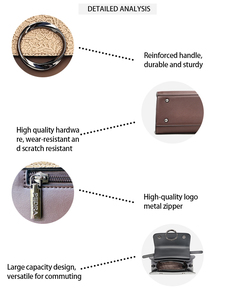 Ensemble de sacs à main PEDRA en deux pièces - Sac à main en cuir avec couvercle gaufré - <span class=keywords><strong>Mini</strong></span> portefeuille assorti - Sac à bandoulière pour <span class=keywords><strong>femme</strong></span> - Product Image 6