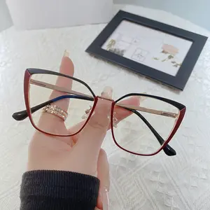 YF95-86 Fashion Vintage Eye Frame Optical Glasses Anti Blue Light Spectacles Eyeglasses Frames Ladies Metal Glasses