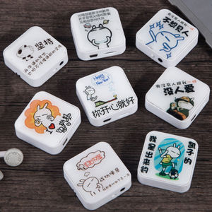Factory Cartoon Mini MP3 Player Card Slot Portable Music Player for Kids <b>Gift</b> Collectible Custom Logo Plastic Sport Player - Product Image 5