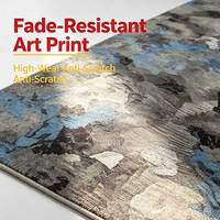 Alfombra de Estilo Artístico Moderno con Textura Moteada de Tinta Abstracta, Impresa en Nailon, Antideslizante, de Látex, Rollo Completo, Colores Personalizados para Vestíbulos de Hoteles