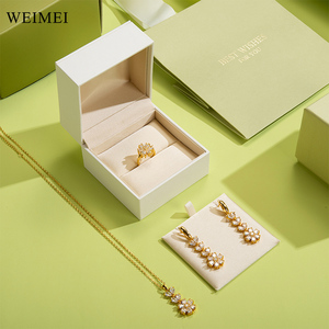 Custom Logo Luxury Green Small Paper Jewelry Packaging Bag for <b>Ring</b> Necklace Earring Bracelet Gift Shopping - Product Image 5