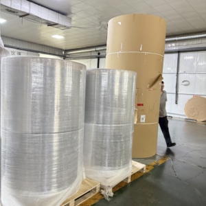 PE Coated Single Side Brown Perforated Core White Edge Craft <b>Paper</b> <b>Roll</b> for <b>Paper</b> Cup Making and Beverage <b>Wrapping</b> - Product Image 4