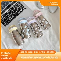 Mug isotherme en titane pur, design mignon de dessin animé, moderne et minimaliste, pour femme, séparateur de thé et d'eau de haute qualité, grande capacité