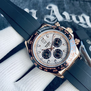 Reloj de Hombre Mecánico Automático de Acero Inoxidable con Movimiento 4130 7750 de 40 mm, Calidad 3A, Lujo, Resistente al Agua hasta 100 Bares - Product Image 5