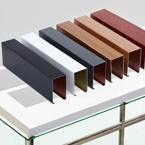 耐火クラスアルミニウム合金長方形の天井カスタムカラーホテル天井グリッド用防湿防止芸術デザイン - Product Image 4