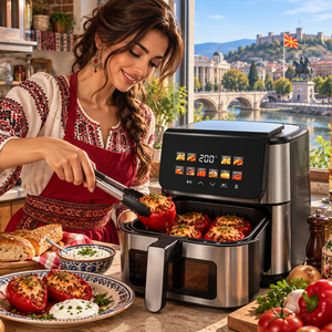 <b>Air</b> <b>Fryer</b> 8L 1800W Cooker Snack Kitchen Daily Party New Oem Wholesale Factory Manufacturer Supply Baking Roast KA23072 - Product Image 1