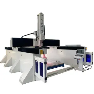 4x4 4x8 5x10ft 5 axes atc cnc wood router machine woodworking milling machinery for plywood aluminium foam stone eps