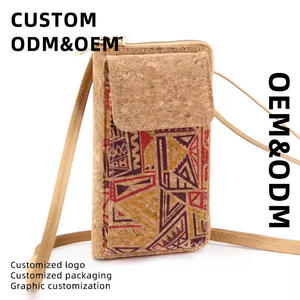 Cartera de corcho a la moda para mujer, bolso de hombro para teléfono inteligente, bolsas de muestra cruzadas - Product Image 3