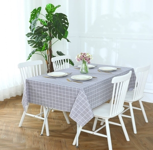 Waterproof Plastic Table Cloth Oilproof Clean Table Covers Grey Rectangle <strong>Tablecloth</strong> Wedding - Product Image 3