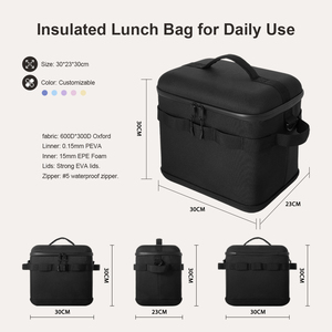Sac <span class=keywords><strong>isotherme</strong></span> Everich 20L ODM en tissu Oxford 600D avec séparation sec/humide, sac à déjeuner thermique imperméable pour pique-nique/voyage - Product Image 4