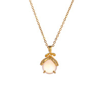 Collier Gaovo Dainty Viral Firefly Glow pour clavicule, design de niche, en acier inoxydable, luminescent dans le noir, sans ternissement, bijoux pour femmes