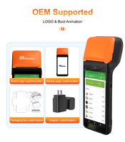 Terminal POS Portátil Inteligente con Pantalla Táctil Android de 5.5 Pulgadas con Impresora de Recibos de 58 mm y Aplicación para Comercio Minorista y Comida Rápida