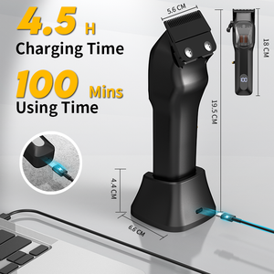 Máy Cắt Tóc Không Dây Chuyên Nghiệp 11000 Vòng/Phút, Pin 3000mAh, Động Cơ Từ Tính Tốc Độ Cao, Dùng Cho Nam Giới Và Salon - Product Image 3