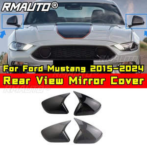 Coques de protection pour rétroviseurs de voiture, capuchons de rétroviseurs pour Ford Mustang 2015-2024, kit carrosserie, accessoires auto - Product Image 2