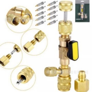 Extracteur de valve en cuivre pur, connexion 1/4 ou 5/16, outil de réfrigération de haute qualité - Product Image 3