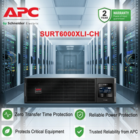 UPS en Línea Monofásico APC SURT6000XLI-CH de 6 kVA y 6 kW con Batería Integrada, Respaldo de Energía Estable para Servidores y Equipos de Red
