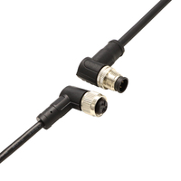 ODM OEM M12 surmoulé câble fil connecteur Aviation métal Pur 12pin 5pin 8pin 4pin blindé connecter pour application de puissance