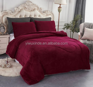 Cotton Velvet Comforter Coverlet <strong>Quilt</strong> <strong>Continental</strong> <strong>Quilt</strong> Cotton Quilted Bed Runner - Product Image 1