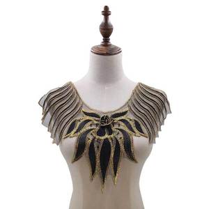 Aplique de encaje para cuello, bordado Floral, grande - Product Image 1