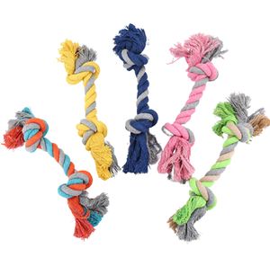 Luxury Multi-Color Cotton Rope Knot Rope Dog <b>Toys</b> Puppy Chew <b>Toy</b> with Cotton for Play and Training - Product Image 1