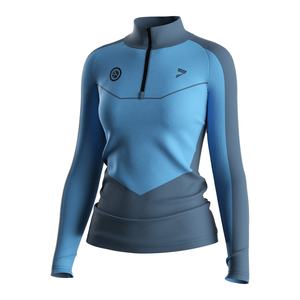 Ensemble d'entraînement de lutte pour femmes et filles : haut à manches longues zippé et short respirant et extensible - Product Image 2