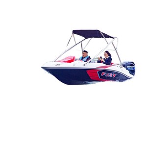 Lancha rápida de fibra de vidrio Fiat de 5.49m, 150HP, a gasolina, con capota bimini para recreación acuática. - Product Image 5