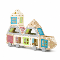 Voiture à roulettes DIY en gros blocs, camion créatif, jouet de construction, train, avec roues amovibles pour enfants