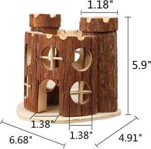 ห้องโดยสารสำหรับหนูแฮมสเตอร์เหมาะสำหรับหนูแฮมสเตอร์แคระหนูเจอร์บิลตัวน้อย (บ้านปราสาท) - Product Image 2