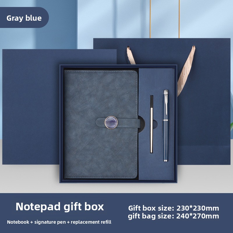 Gift box set of three - gray blue