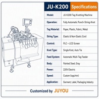 Machine automatique de pose de nœuds et d'étiquetage multi-industrielle pour vêtements, cadeaux, jouets, étiquettes, ficelles et fils