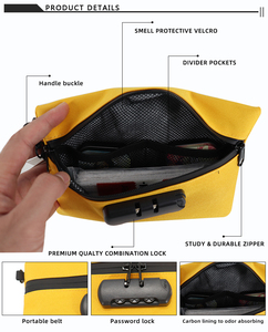Custom <strong>Smell</strong> <strong>Proof</strong> <strong>Bag</strong> For Smoking Accessories Carbon Lined Smellproof Odor <strong>Proof</strong> Stash Travel <strong>Bags</strong> With Combination Lock - Product Image 5