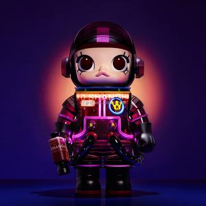 Para POP MART MEGA SPACE MOLLY 1000% <span class=keywords><strong>PALMER</strong></span> HOUSE Figura DE ACCIÓN TikTok Venta caliente 100% Original ABS PVC Material Nueva condición - Product Image 2