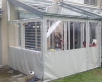 Rideaux transparents en vinyle PVC de bâche transparente en plastique résistant aux intempéries de 0.5mm d'épaisseur