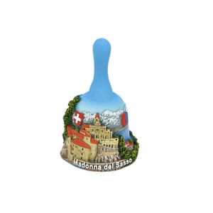Campana de Mesa Decorativa Personalizada con Figuras de los Alpes, Finlandia, Italia, Suiza, Estatua de Resina 3D, Recuerdo Turístico, Campana de Cena - Product Image 3