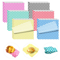 Papier d'emballage pour hamburger et sandwich personnalisé, résistant à la graisse, papier ciré pour aliments et gâteaux, pour restaurant, emballage de hamburgers et d'aliments
