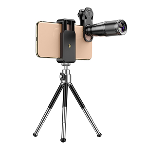 Lente de Cámara Teleobjetivo APEXEL 22X, Lente de Telescopio para Teléfono con Trípode de Mesa para Conciertos, Observación de Aves, Juegos - Product Image 1