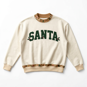 Winter Casual Printed Sweatshirt Round Neck <b>Long</b> <b>Sleeve</b> <b>Top</b> Stylish Seasonal Streetwear Soft Comfortable Pullover - Product Image 1