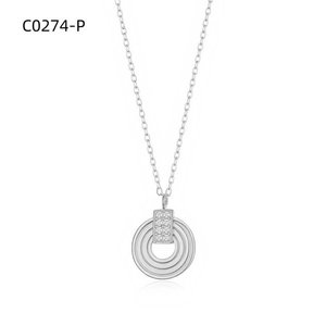 Collar de moda con circonita C0274 para mujer, joyería de alta calidad - Product Image 1