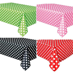 Hotel Travel Living Room Luxury Party <strong>Birthday</strong> <strong>Table</strong> Cloth Dot <strong>Table</strong> Cover Disposable Plastic Tablecloth - Product Image 5