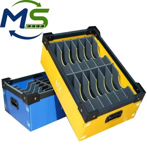 Boîte pliable en plastique ondulé PP, caisse de rangement pour objets de valeur et <span class=keywords><strong>vaisselle</strong></span> - Product Image 1