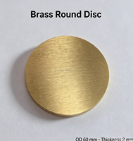 Disque rond en laiton massif poli, OD*Épaisseur, plaque de base de lampe en laiton anti-ternissement pour accessoires de luminaires suspendus et de lampes de table