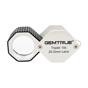 Professional High Clarity <strong>20.5mm</strong> <strong>Diamond</strong> <strong>Loupes</strong> 10x Triplet with Ergonomic Rubber-grip - Product Image 2