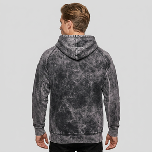 Sudadera con Capucha de Invierno para Hombre, con Bordado Personalizado, Lavado Ácido, Estilo Vintage, con Pedrería, 100% Algodón - Product Image 2