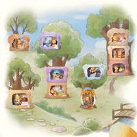 Оригинальный набор коллекционных фигурок POP MART Winnie the Poohed Treehouse Theatre Series, 9 штук в коробке, подарок для ценителей искусства