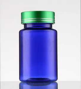 Boş plastik Vitamin takviyesi şişeleri kapsül tablet hap makinesi şişe 100 g 120 g plastik ilaç şişeleri