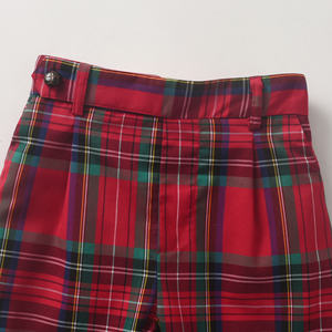 Enfant en bas âge garçons Stretch taille Plaid Shorts Noël Style Design polyvalent mode enfants garçon coton Shorts pour la fête de vacances - Product Image 3