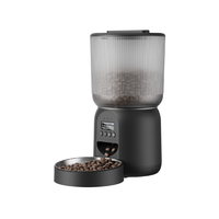 Comedero Inteligente para Mascotas de Acero Inoxidable de 4L - Grabación de Voz, Cámara de 480P, Versiones con WiFi/Botón
