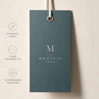 Étiquettes suspendues pour vêtements, style minimaliste moderne, palette Morandi, en carton lisse, pour vêtements de créateur, identité de marque haut de gamme